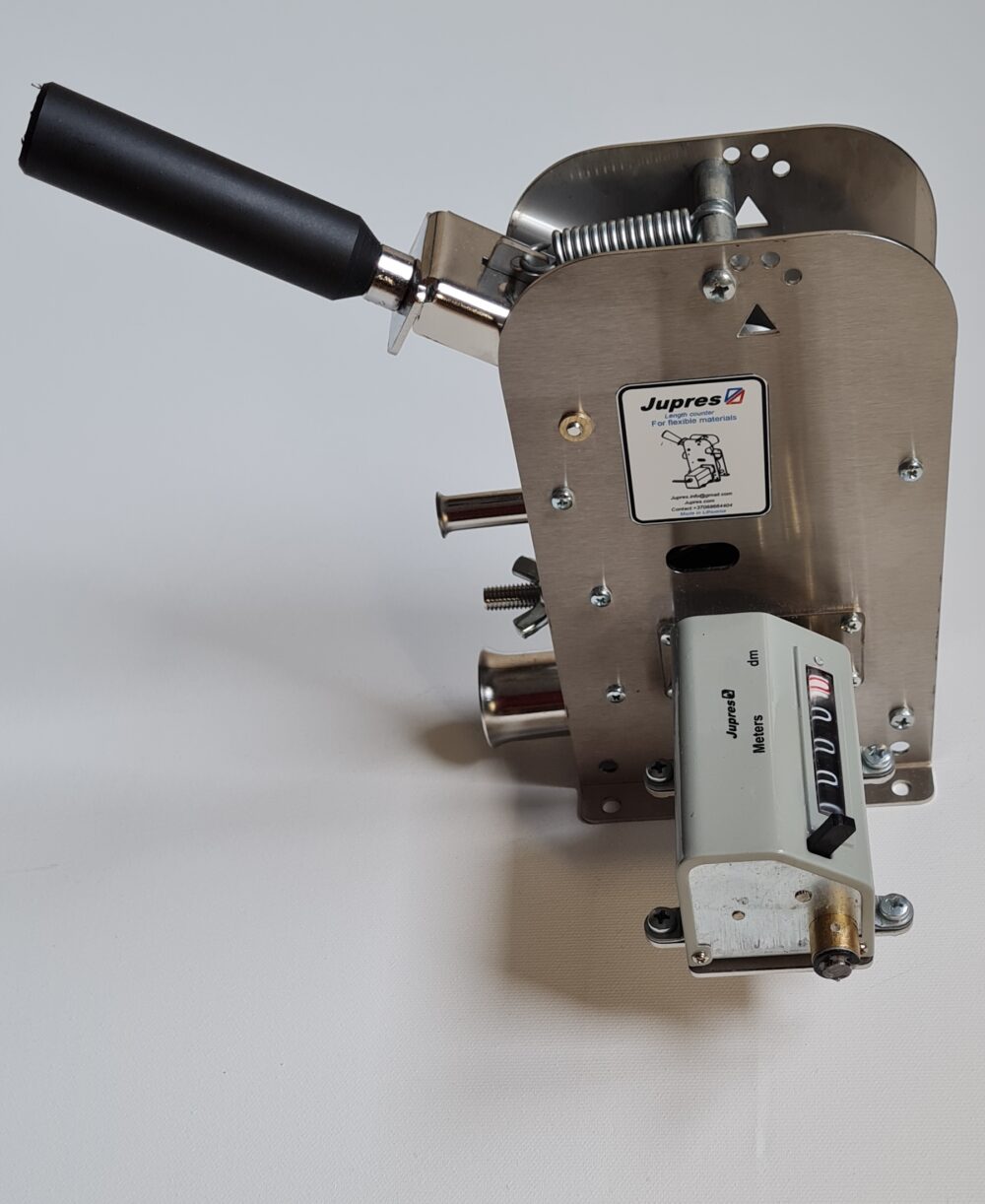 Wire cable length counter metric type with polyurethane wheel
